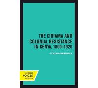 Cynthia Brantle The Giriama and Colonial Resistance in Kenya, 1800-1 (Tascabile)