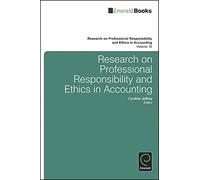 Cynthia Jeffrey Research on Professional Responsibility and E (Copertina rigida)