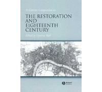 Cynthia Wall A Concise Companion to the Restoration and Eighteenth C (Tascabile)