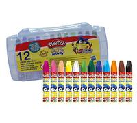 CYP BRANDS-12 Soft Crayons in PVC Play Doh Box (1)