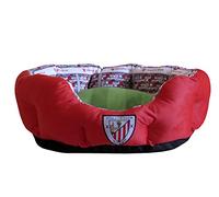 CYP BRANDS Athletic Club Bilbao - Cuccia per Cani, Gatti, Conigli, Taglia S/M, Disponibile in Diverse Misure, Forma a Stadio, Cuscino Indipendente, Prodotto Ufficiale
