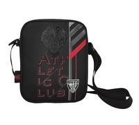 CyP Brands-Athletic Club, borsa a tracolla, borsetta, borsa, marsupio, pallone da calcio, colore nero, prodotto ufficiale