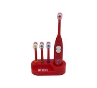 CYPBRANDS CyP Brands-Atlético de Madrid, Spazzolino da denti, Toelettatura, Igiene orale, Spazzola vibrante, Funzionamento a batteria, Colore rosso, Prodotto ufficiale
