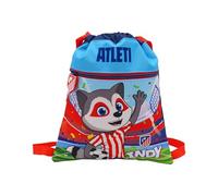 CYP BRANDS - Atletico Madrid, Zaino, Prescolare, Materiale scolastico, Zaino Sacca, Borsa con Corde,Borsa, Indy, Multicolore, Prodotto Ufficiale