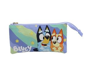 CyP Brands-Bluey, astuccio porta oggetti, materiale scolastico, prescolare, luce onda, colore blu, prodotto ufficiale, multicolore, Estandar, Casual