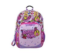 CyP Brands-Emoji, Zaino scolastico, Zaino, Adattabile all'auto, Materiale scolastico, Zaino, Gomma da masticare, Colore rosa, Prodotto ufficiale