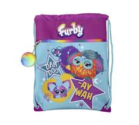 CyP Brands - Furby, Zaino con coulisse per bambini, con manici regolabili, Zaino, Furby, Multicolore, Prodotto ufficiale