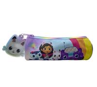CyP Brands-Gabby, astuccio cilindrico, materiale scolastico, scuola materna, zampe di Pandy, astuccio, colore viola, prodotto ufficiale