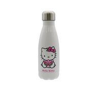 CyP Brands Hello Kitty, Sanrio, bottiglia, bottiglia d'acqua, tanica, borraccia oroscopo, vergine, 550 ml, colore bianco, prodotto ufficiale