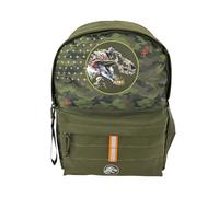 CyP Brands - Jurassic World, Zaino per ragazzi, Adattabile all'auto, Zaino scolastico, Materiale scolastico, Colore verde, Prodotto ufficiale