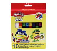 CYP BRANDS Play Doh, Pack di 10 Pennarelli dai Colori Magici per Bambini, Inchiostro Magico, Cambiano di Colore
