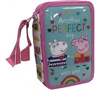 CYP BRANDS- Plumier 3 Pisos con Material Escolar Peppa Pig Astucci, Multicolore, EP-333-PG
