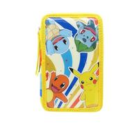 CyP Brands - Pokémon, Astuccio, Astuccio a 3 piani, Materiale scolastico, Multicolore, Prodotto ufficiale