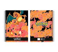 POKÉMON - Taccuino a Griglia, 80 Fogli, Disegno Charmander, Spirale, per Bambini (CyP Brands)