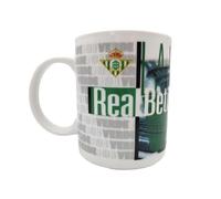 CyP Brands - Real Betis - Tazza in ceramica, utensili da cucina, colazione, tazza per tè o caffè, vita in verde, prodotto ufficiale