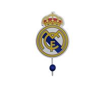 CYP BRANDS Real Madrid, Gancio da Parete in Legno, Prodotto Ufficiale Real Madrid, Forma di Stemma