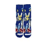 CyP Brands Sonic- Calzini, Mezzotondo, Collant, Sonic, Blu, Unisex, Accessori, Taglia 33/35, Prodotto Ufficiale