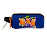 CYP BRANDS - Stumble Guys- Astuccio Triplo, Portatutto, 5 scomparti, Materiale scolastico, Astuccio Trolley, Multicolore, Prodotto Ufficiale