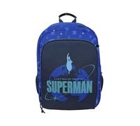 CyP Brands - Superman, Zaino per la scuola, Zaino casual, Colore blu, Prodotto ufficiale