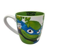 CYP Brands Tartarughe Ninja - Tazza, Colazione, Tazze originali, Mug, Leonardo, Colore Bianco, Prodotto Ufficiale