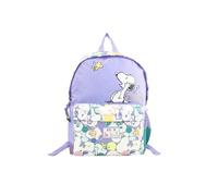 CYPBRANDS CyP Brands-Zaino per ragazzi Snoopy, adattabile ad auto, trolley, materiale scolastico, zaino, colore viola, prodotto ufficiale