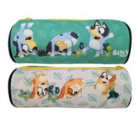 CYPBRANDS Astuccio cilindrico 22 cm, Astuccio con cerniera 1 scomparto, Astuccio scolastico per ragazzi e ragazze, Materiale scolastico, Astuccio per bambini, Astuccio cilindrico Bluey 22 cm
