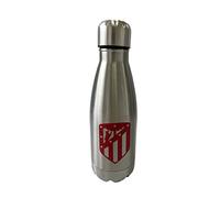 CYPBRANDS Atlético de Madrid - Borraccia dell'Atlético de Madrid, acciaio inossidabile, sigillo ermetico, 550 ml, colore metallizzato, produzione ufficiale
