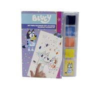 CYPBRANDS - Bluey, Set per colorare con le dita, Colori a dita, Attività creative, Multicolore, Prodotto ufficiale
