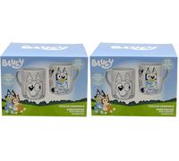 CYPBRANDS - Bluey, Tazza da dipingere, Attività creative, Multicolore, Prodotto ufficiale (Confezione da 2)