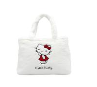 CyP Brands Hello Kitty, Sanrio, borsa, peluche, borsa a mano, colore bianco, prodotto ufficiale, bianco, Estandar, Casual