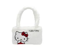 CyP Brands Hello Kitty, Sanrio, borsa, peluche, borsa a mano, colore bianco, prodotto ufficiale, bianco, Estandar, Casual