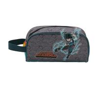 My Hero Academia- Borsa da toilette, borsa da toilette, borsone, colore grigio, prodotto ufficiale (marchi CyP)