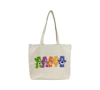CYPBRANDS - Borsa in tela Care Bears, a quadri, Care Bears, beige, prodotto ufficiale