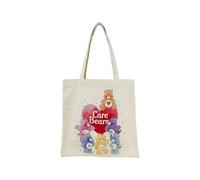 CYPBRANDS - Borsa shopper in tela Care Bears, beige, prodotto ufficiale
