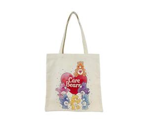 CYPBRANDS - Borsa shopper in tela Care Bears, beige, prodotto ufficiale