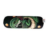 CYPBRANDS Dragon Ball - Cuscino design Shenron Cuscino cilindrico, peluche, dimensioni 36 x 12 x 12 cm, verde e nero, Prodotto ufficiale (CyP Brands)