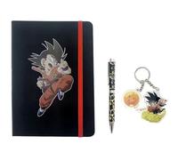 Dragon Ball-Set Regalo Quotidiano, Portachiavi e Penna, Confezione Regalo, Set da Scrittura, diario con Lucchetto, Multicolore, Prodotto Ufficiale (CyP Brands), Mutlicolor, Estandar, Dragon Ball Set