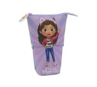 CYPBRANDS Gabby- Case, calice, borsone, custodia espandibile, Gabby, Pandy Patitas, colore viola, prodotto ufficiale (marchi CyP)