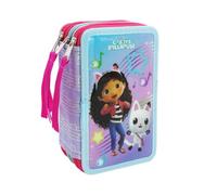 CYPBRANDS Gabby Dollhouse, astuccio a 3 piani, materiale scolastico, multicolore, prodotto ufficiale