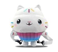 CYPBRANDS Gabby - Zaino per bambini, motivo: Muffin in peluche, con nastri regolabili e rimovibili, colore: bianco, prodotto ufficiale, bianco, Estandar, Casual