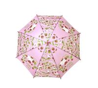 CyP Brands Hello Kitty Ombrello Automatico Ombrello per Bambini Ragazze Multicolore, Prodotto Ufficiale, Rosa