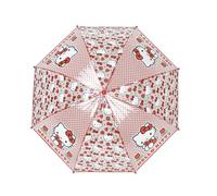 CYPBRANDS Hello Kitty - Ombrello manuale per bambini, trasparente, 8 aste e tubo metallico ad alta resistenza, prodotto ufficiale, trasparente