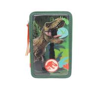CYPBRANDS - Jurassic World, Astuccio, Astuccio a 3 piani, Materiale scolastico, Multicolore, Prodotto ufficiale