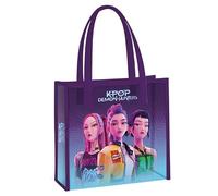 CYPBRANDS - K-Pop Demon Hunters, Huntrix, Borsa tote, Borsa tote, Colore viola, Prodotto ufficiale