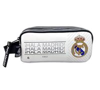 CYPBRANDS Marchi CyP - Real Madrid, astuccio, astuccio triplo, materiale scolastico, colore bianco, prodotto ufficiale