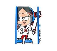 CYPBRANDS Mehumanity-Quaderno per Appunti A5 Youtuber, Taccuino Unisex-Bambini e Ragazzi, Bianco, Talla única