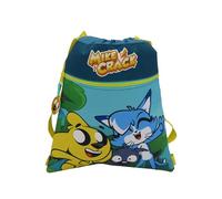 CYPBRANDS - Mikecrack, Zaino, Prescolare, Materiale scolastico, Zaino Sacca, Borsa con Corde,Borsa, Rainbow, Multicolore, Prodotto Ufficiale