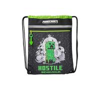 CYPBRANDS Mochila Saco, Zaino Sacco Unisex-Bambini e Ragazzi, Nero, M