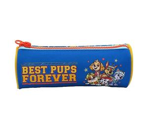 CYPBRANDS Paw Patrol - Astuccio per matite rotondo e cilindrico con cerniera Jumbo, blu e giallo, prodotto ufficiale (CyP Brands)