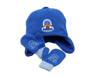 CYPBRANDS Pocoyo Gorro Y Guantes Set di Accessori Invernali, Blu, Estandar Unisex-Bambini e Ragazzi